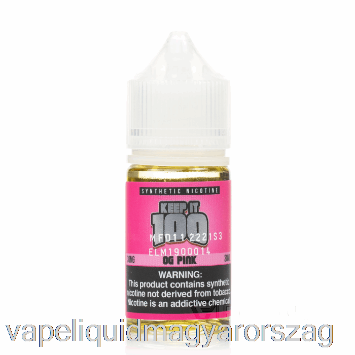 Og Rózsaszín Sók - Tartsa Meg 100 - 30 Ml 50 Mg Vape Toll